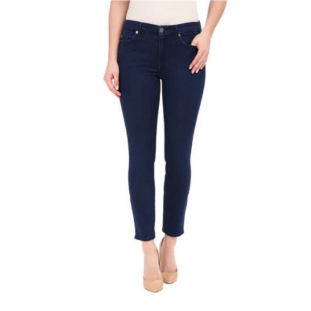 7 For All Mankind Mid Rise Ankle Skinny Jeans